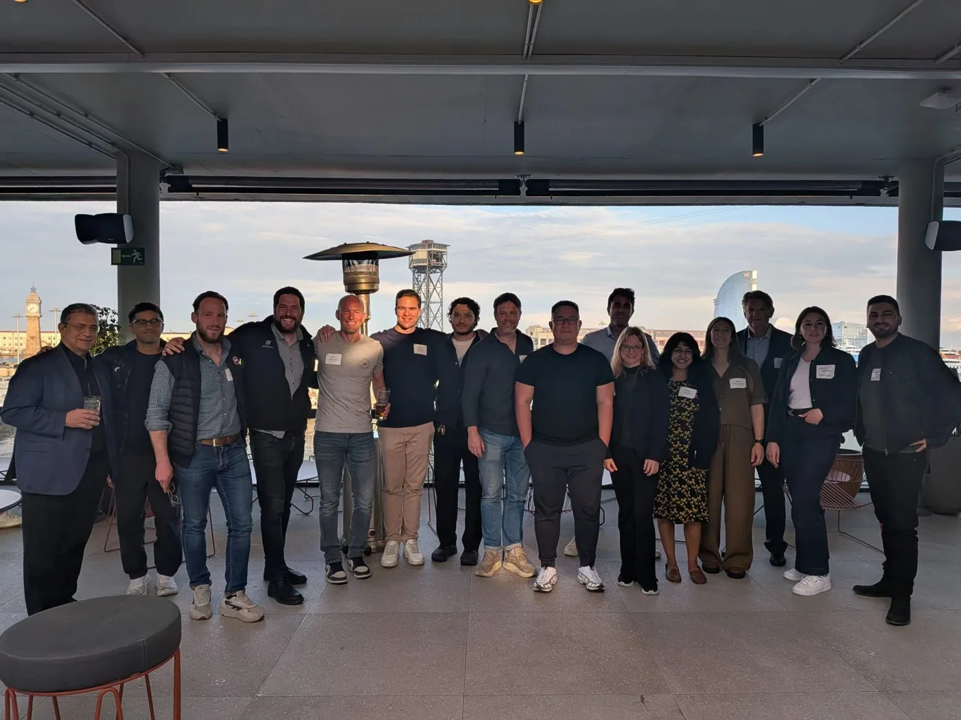 Founders and operators at the FTW Investment Climate Dinner alongside Vitafoods in Barcelona